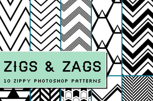 Zigs And Zags Photoshop Patterns
