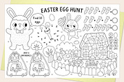 Easter egg hunt coloring placemats, an Education Illustration by Lexi Claus (Thumbnail 3 of 6)