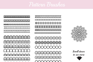 110 Floral Brushes For Illustrator