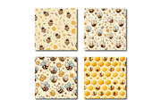 Bee Background Digital Papers, a Background Graphic by Dizzy Art Studio (Thumbnail 3 of 3)