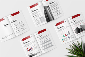 Red - Annual Report Template