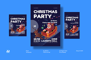 Christmas Party Flyer Template, a Flyer Template by Neermana