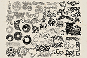 Dragon stamps for Procreate, a Brush Add-On by TheWhiteCatLab (Thumbnail 5 of 9)
