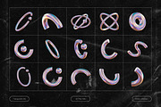 3D Y2k Iridescent Shapes, an Object Graphic by Design Studio (Thumbnail 3 of 5)