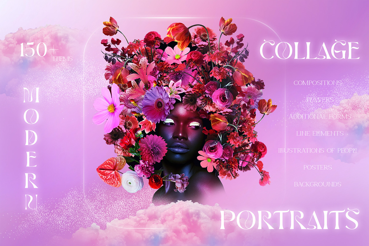 MODERN COLLAGE PORTRAITS, an Object Graphic by Natali Batu (Photo 1 of 20)