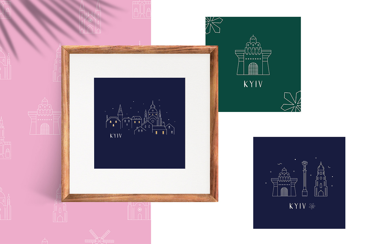 Kyiv Vibes: Posters & Patterns, a Graphic by danceyourlife (Photo 3 of 6)