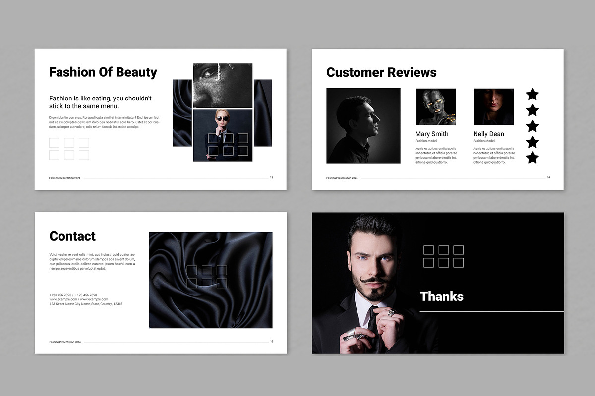 Fashion Agency Presentation Template, a Presentation Template by ContestDesign (Photo 5 of 5)