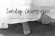 Sunday Champagne. Whimsical Font Duo