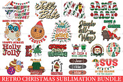 Retro Christmas Sublimation Bundle, a Decorative Illustration by DiamondShop (Thumbnail 1 of 11)