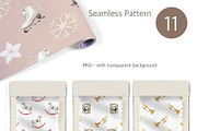 Christmas Toys Watercolor Clipart, a Decorative Illustration by NNclipart (Thumbnail 5 of 5)