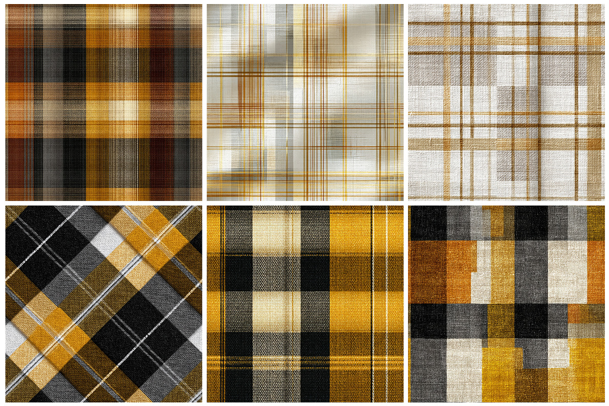 Seamless Yellow Plaid Pattern, a Texture Graphic by CitraGraphics (Photo 5 of 7)