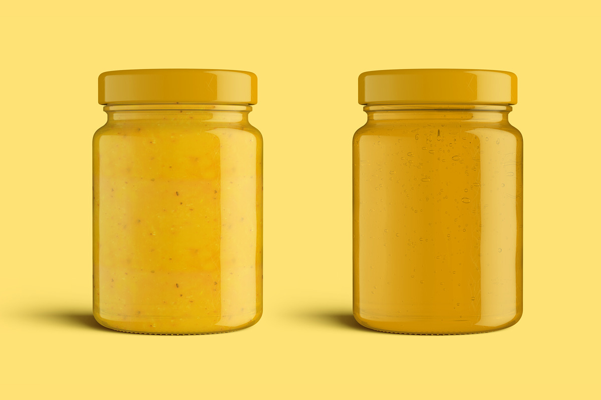 Pickle Sauce Honey Glass Jar Mockup, a Cups & Container Mockup by Digitalphaser (Photo 5 of 6)