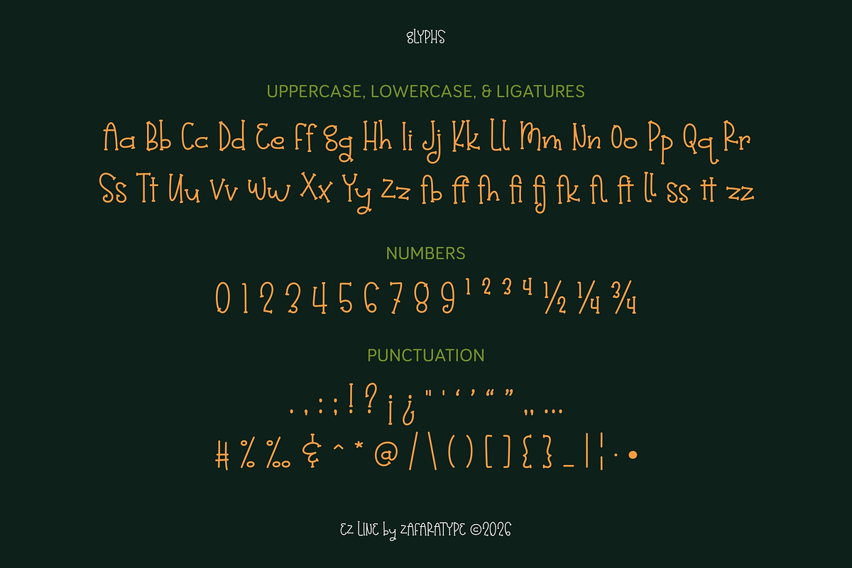 EZ Humpkin, a Handwritten Font by Zafara Studios (Photo 3 of 6)