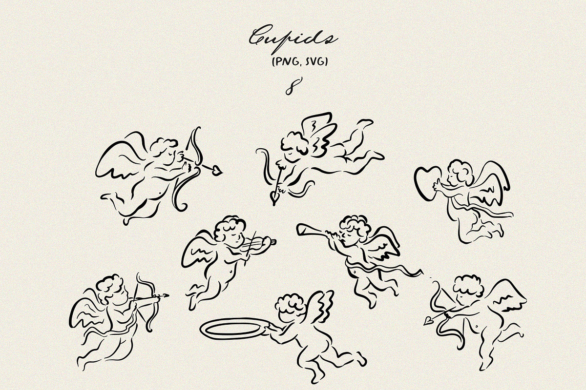 Whimsical Wedding Illustrations SVG, an Illustration by Calamar Studio (Photo 5 of 33)
