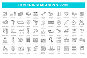 Kitchen Furniture Installation icons, an Object Illustration by Tettygreen (Thumbnail 1 of 3)