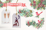 Christmas watercolor wreaths, a Decorative Illustration by soolima (Thumbnail 9 of 9)