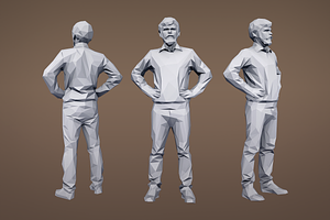 Lowpoly People Casual Pack Volume 2