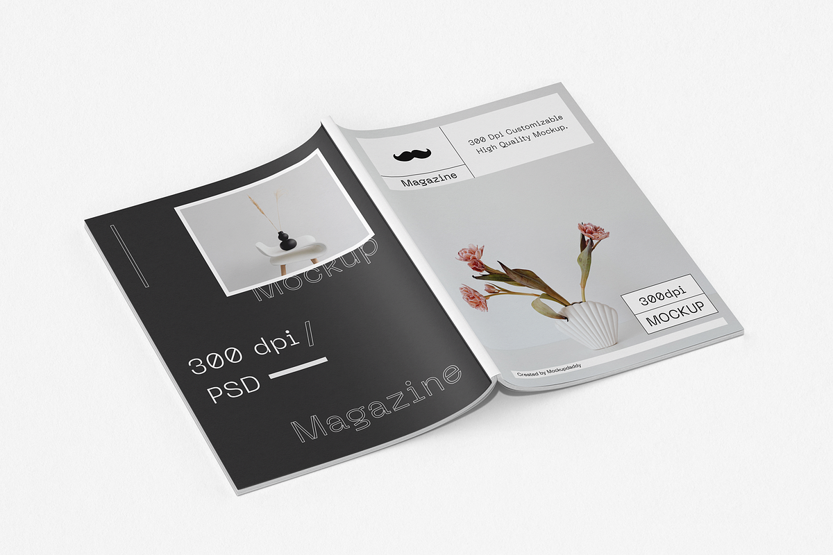 US Letter Magazine Mockup, a Books & Magazine Mockup by Mockupdaddy (Photo 16 of 18)