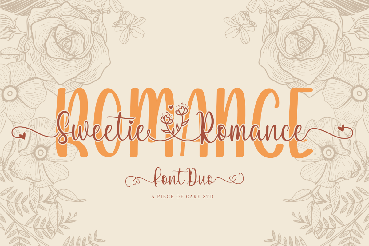 APOC - Sweetie Romance Font Duo, a Script Font by a Piece of Cake (Photo 1 of 19)