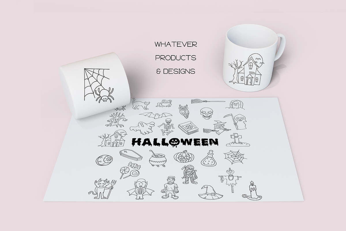 Halloween Doodles - Dingbats Font, a Symbol Font by WADLEN (Photo 6 of 8)