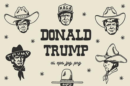 Donald Trump Illustrations, a Person Illustration by cmfgraphics