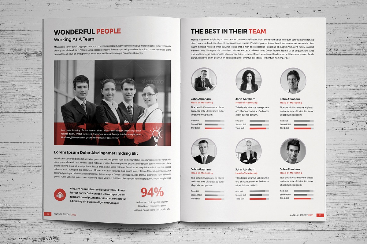 Annual Report Template V2, a Brochure Template by JanySultana (Photo 5 of 16)