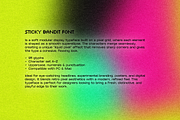 Sticky Bandit Font, a Sans Serif Font by Alex Blogoodf (Thumbnail 2 of 9)