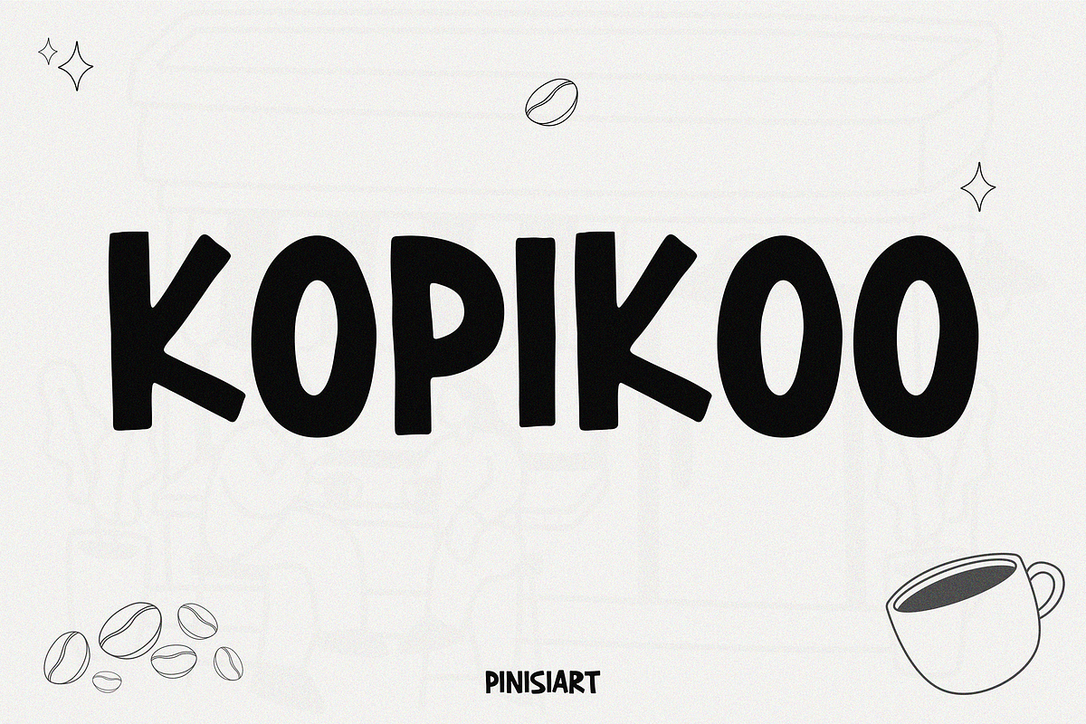 KOPIKOO, a Font by Pinisi ART (Photo 1 of 10)
