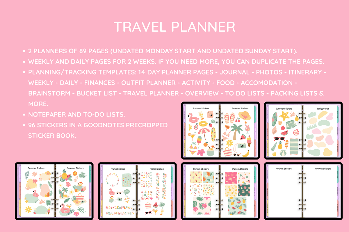 Pastel Digital Planner Mega Bundle, a Templates & Theme by SunshineStudioBoutique (Photo 3 of 11)