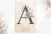 Floral Vintage Alphabet | Monograms, an Illustration by Tinydew (Thumbnail 1 of 7)