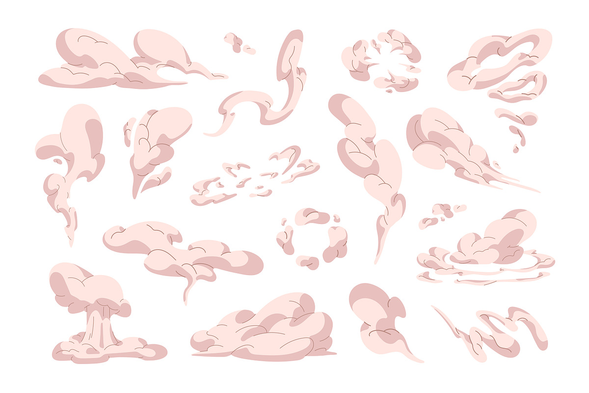 Abstract clouds, smoke set, patterns, an Object Illustration by PaperTrident (Photo 2 of 4)
