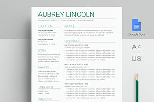 Google Docs Resume Template