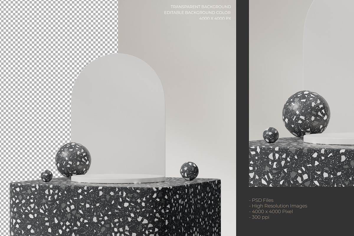5 Podium with Transparent Background, a Background Graphic by faustudio (Photo 5 of 7)