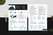 Resume/CV - Stark, a Resume Template by 3Angle (Thumbnail 1 of 4)