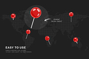 Map Pin Icons Set, an Object Graphic by DesignerCandies (Thumbnail 5 of 6)