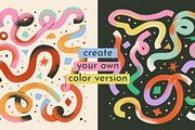 FUNKY RIBBONS: clipart & pattern, an Object Illustration by Elliko shop (Thumbnail 5 of 7)