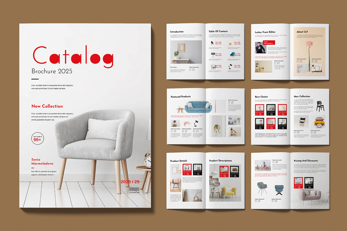 Catalog Brochure Template Layout, a Brochure Template by MightyDesign (Photo 1 of 6)