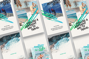 Travel Time Instagram Templates