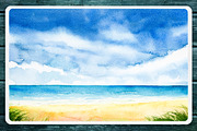 Seascapes 2. Watercolor set., an Illustration by AlexGreenArt (Thumbnail 6 of 9)