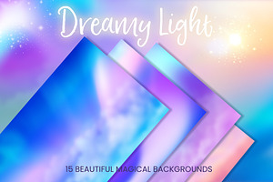 Dreamy Light Mystic Sky Backgrounds