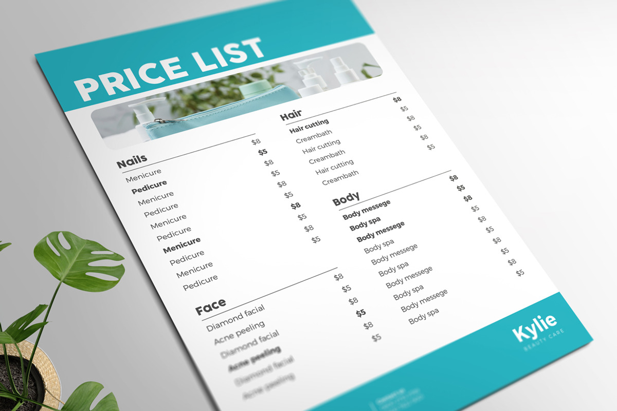 Price List Flyer, a Flyer Template by Aarley Kaiven (Photo 2 of 3)