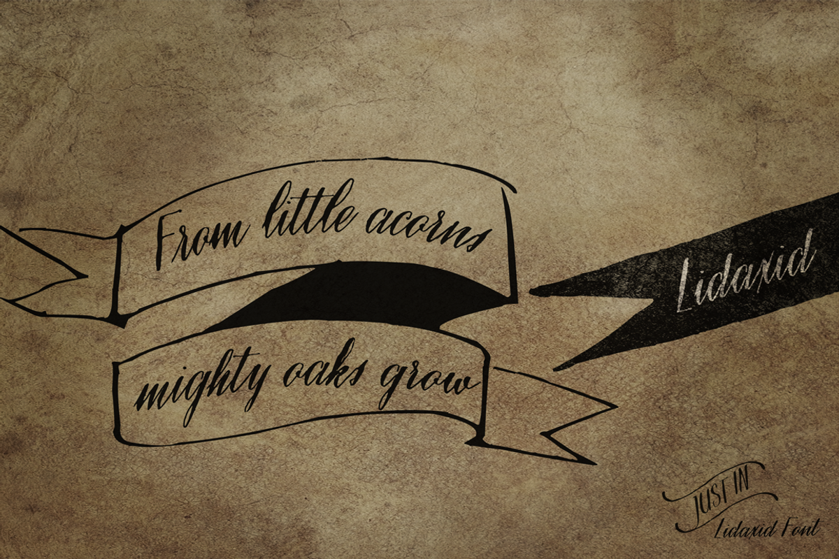 Lidaxid font, ttf package preview 4