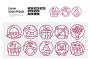 Love Icon Pack, an Outline Icon by erifqizeicon (Thumbnail 2 of 3)