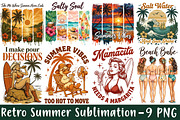 Retro Summer Sublimation Bundle, an Object Illustration by Sublimation Artist (Thumbnail 1 of 10)