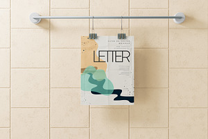 Letter Size Flyer Or Poster Mockup