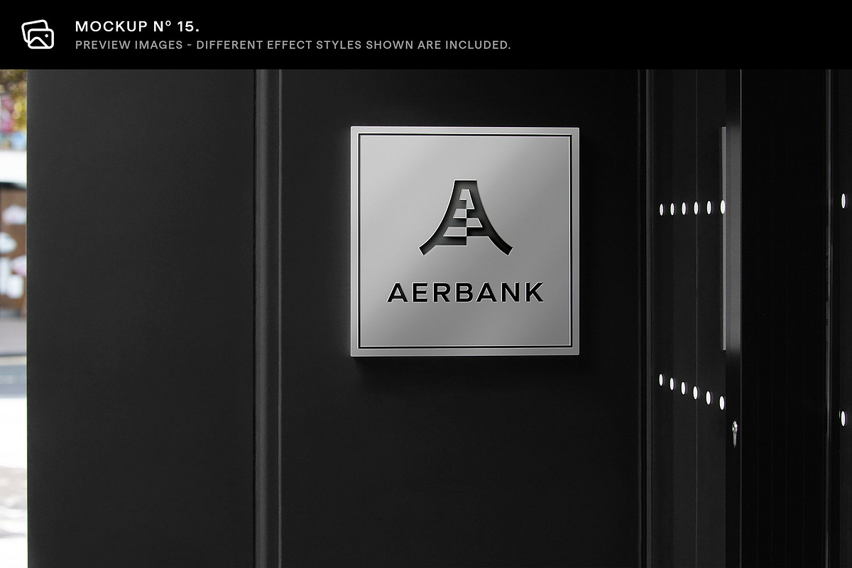 30 Signs & Facade Logo Mockups - V4, an Advertising Mockup by Asylab (Photo 22 of 38)