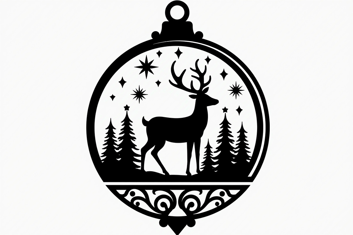 Christmas Ornament Laser Cut Bundle, a Graphic by Creativeshirt (Photo 11 of 16)