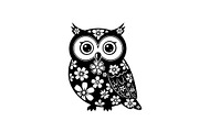 Cute Owl Silhouette Bundle, an Illustration by yasushie (Thumbnail 3 of 31)