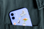 Eco stickers with texts pack, an Animal Illustration by Sabina_Ava (Thumbnail 3 of 7)