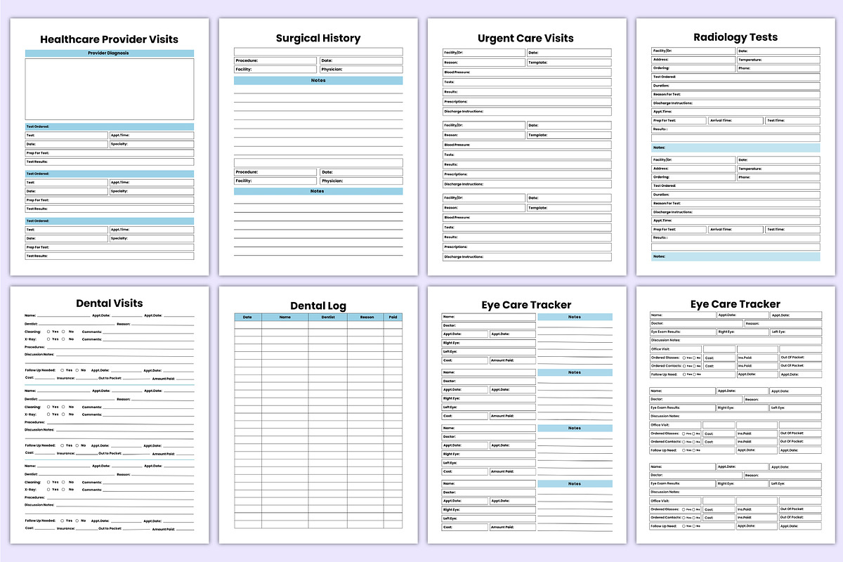 2025 Medical Planner Bundle Canva, a Stationery Template by Mustafiz (Photo 5 of 7)